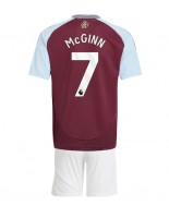 Aston Villa John McGinn #7 Domácí dres pro děti 2024-25 Krátký Rukáv (+ trenýrky)